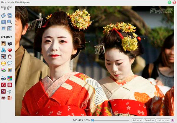 editor de imagenes phixr