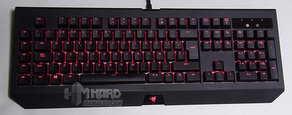 iluminación teclado razer blackwidow chroma v2 rojo