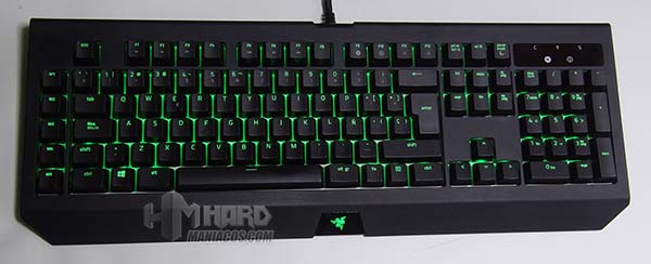 iluminación teclado razer blackwidow chroma v2 verde oscuro