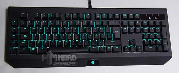 iluminación teclado razer blackwidow chroma v2 verde