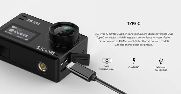 SJCAM SJ8 Pro con conector tipo c