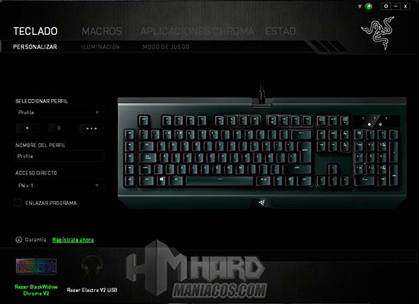 synapse teclado blackwidow chroma v2