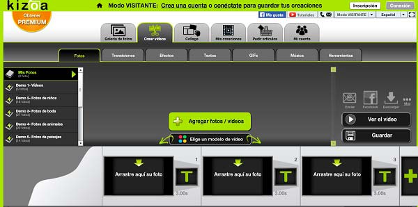 editor de fotos kizoa