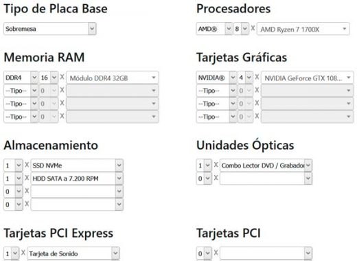 calculadora de vatios y consumode fuentes de alimentacion