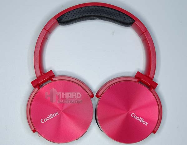 auriculares Bluetooth CoolBox CoolMetal rojos