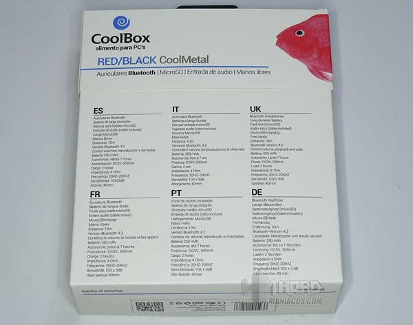 especificaciones caja CoolBox CoolMetal