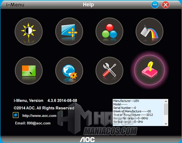 monitor aoc q2790pqu i-menu