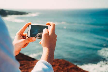 movil haciendo foto