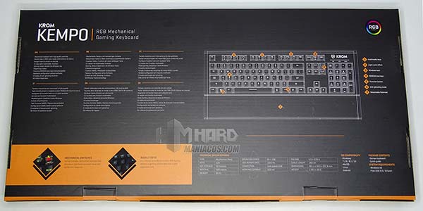 parte de atras caja teclado krom kempo