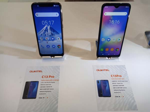 oukitel c13 pro y oukitel c15