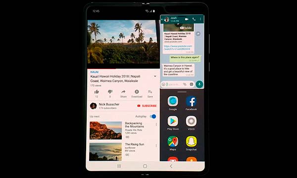 Galaxy Fold pantalla dividida