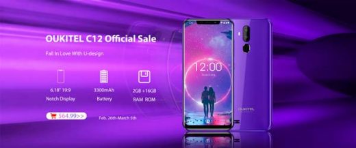 oukitel c12, portada