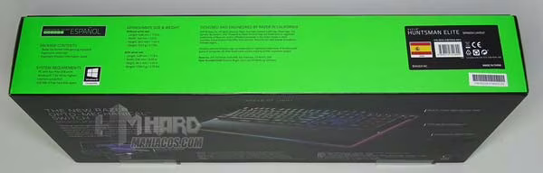 Razer Huntsman Elite caja lateral