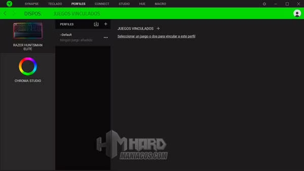 Razer Synapse Razer Huntsman Elite perfiles