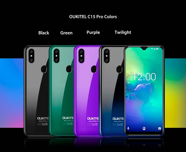 colores oukitel c15 pro
