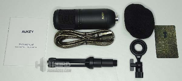 microfono Aukey Mi-U2 y accesorios