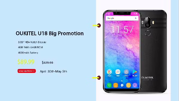 oukitel u18 con descuento