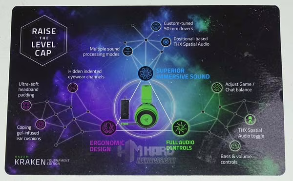 folleto caracteristicas razer kraken tournament edition