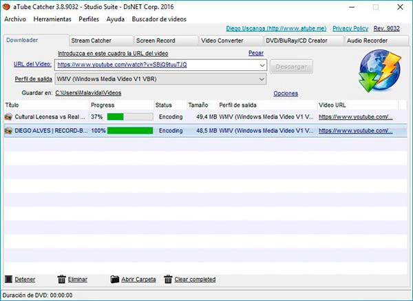 ATube Catcher descarga musica mp3 de Youtube
