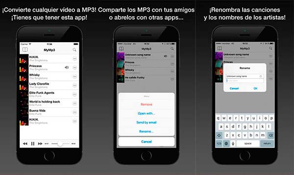 MyMP3 descargar musica videos iphone