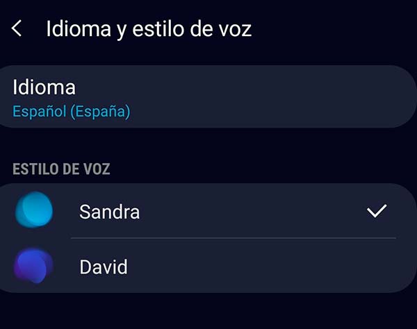 configurar Bixby en español