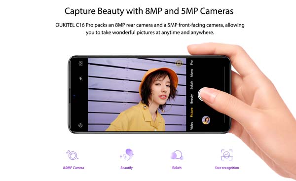 camara oukitel c16 pro