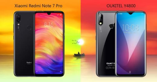 oukitel y4800 vs xiaomi redmi note 7 pro