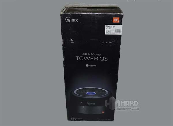 caja purificador WINIX Tower QS lado negro