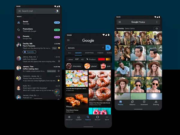 modo oscuro Android 10