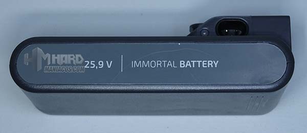 lateral batería Inmortal Battery aspirador Conga