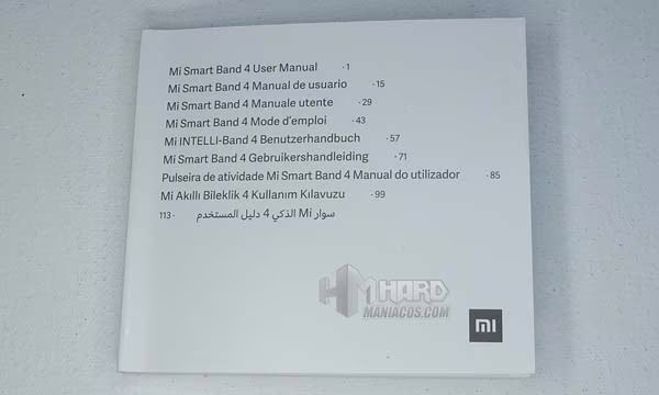 manual pulsera mi smart band 4