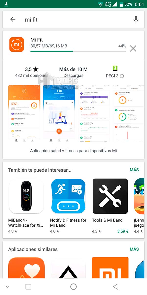 app MI Fit descargar Play Store