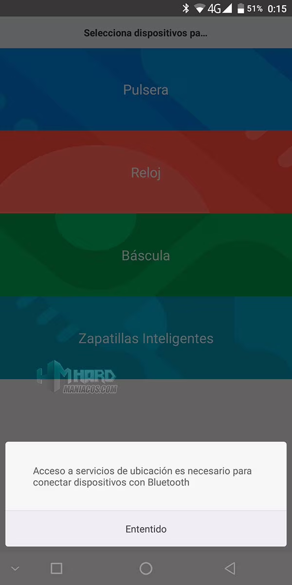 permiso de ubicacion mi band 4