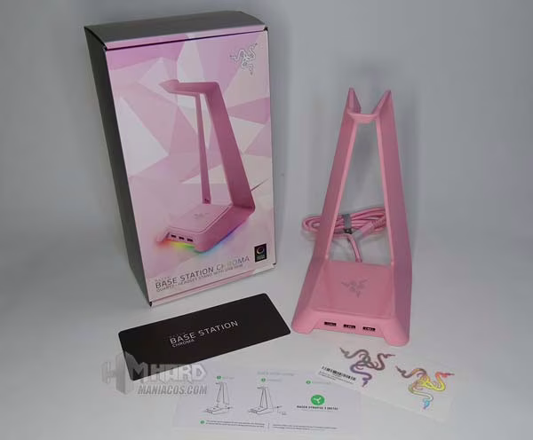 unboxing Razer Base Station Chroma Quartz Pink