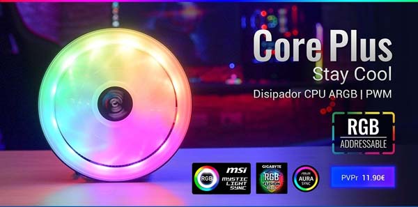 Ilumina tu CPU de forma espectacular con el CORE PLUS de AeroCool