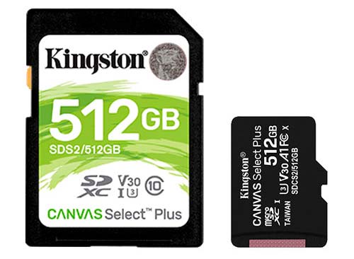 Nuevas tarjetas SD y microSD Canvas Select Plus
