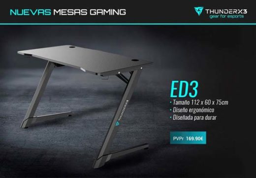 mesa gaming ed3 y ed7 de thunderx3