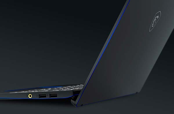 MSI Prestige 14 bisagra teclado
