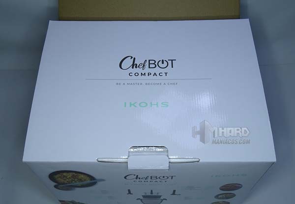 tapa caja dentro robot cocina Ikohs Cchefbot