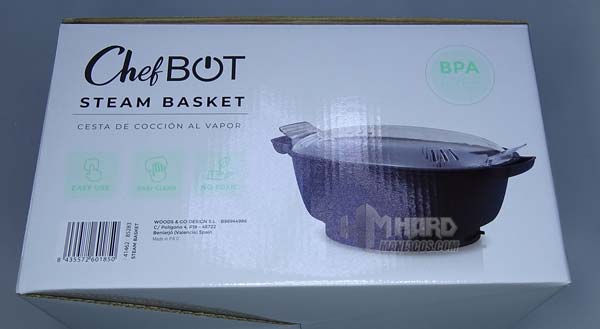 lateral caja cestos vapor robot cocina ikohs