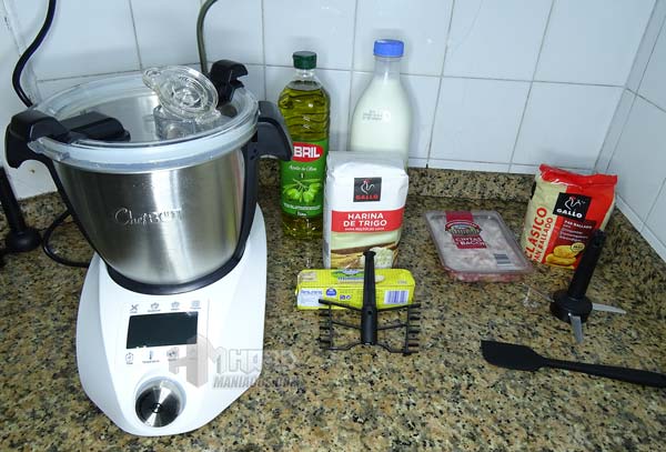 Preparacion bechamel en chefbot compact