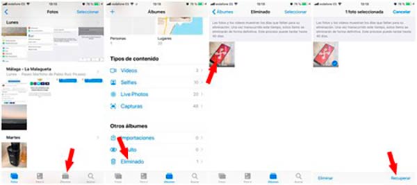 recuperar fotos borradas iphone 7