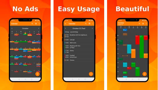 Calendario simple eventos y recordatorios