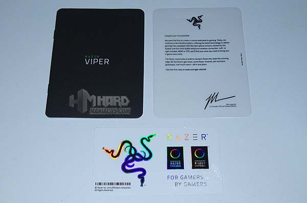 folletos y pegatinas Razer Viper