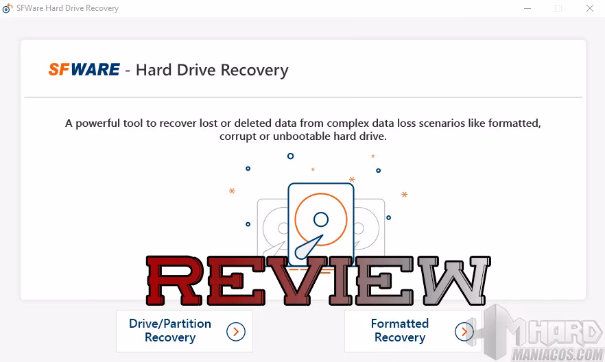 SFWare Hard Drive Recovery