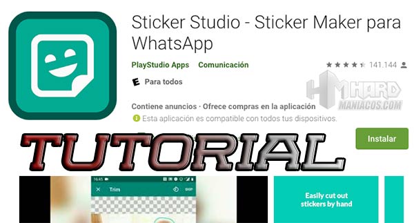 Tutorial Sticker Studio Android, app para crear stickers gratis para Whatsapp
