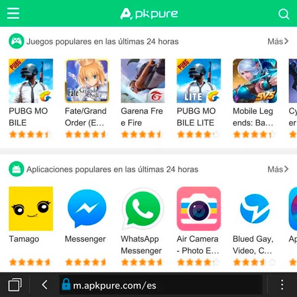 APKPure tienda aplicaciones android