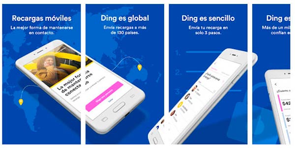 Ding app recargar saldo movil online