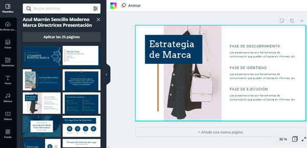 Programas para hacer presentaciones Canva