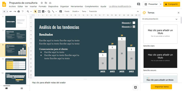 Programas para hacer presentaciones Google Slides